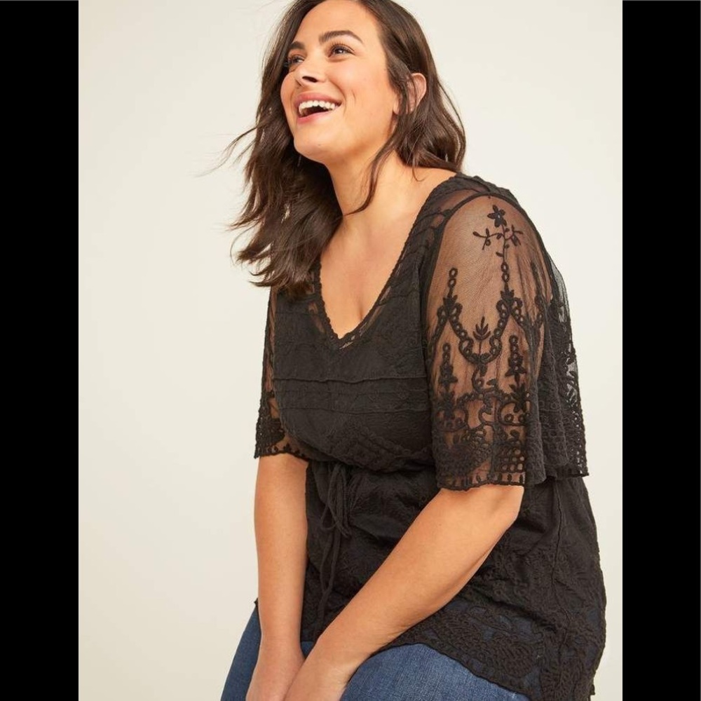 Lane Bryant sheer top 26/28 NWT